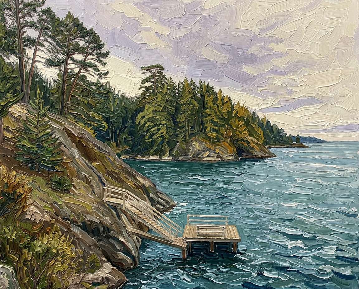 Oil version of the same photograph